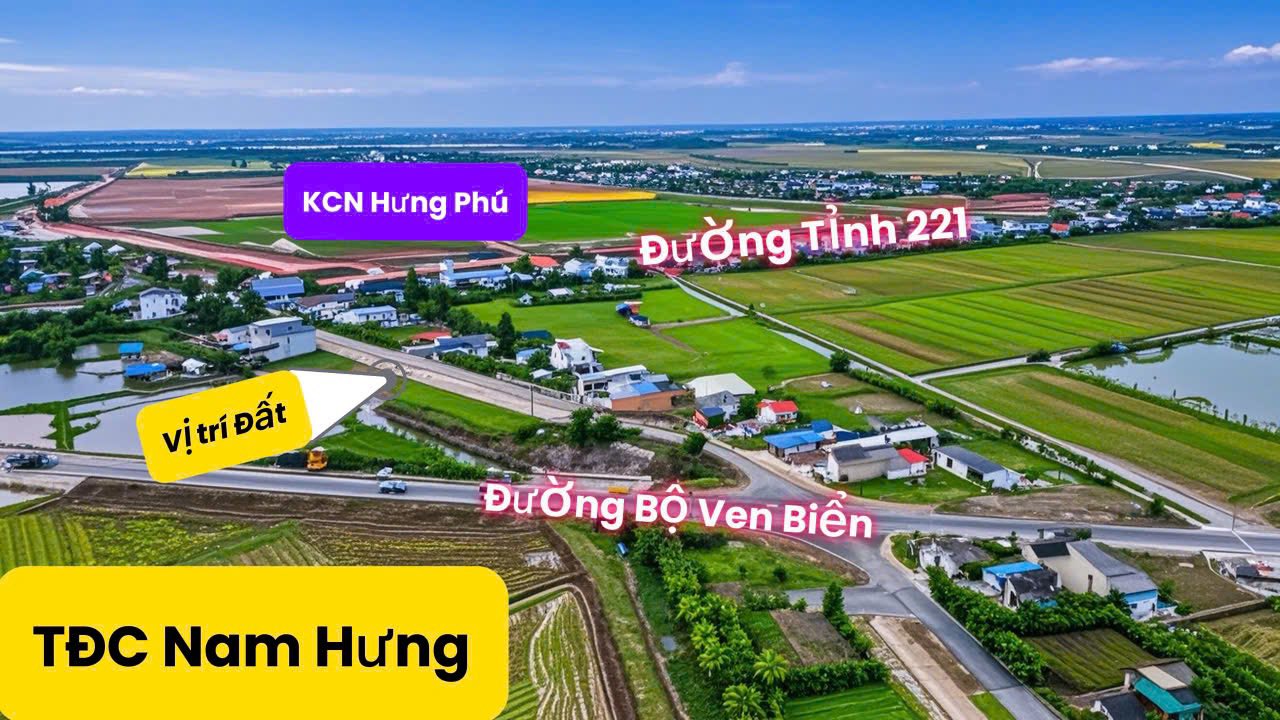 Đất nền Nam Hưng Tiền Hải 100m² - Đấu giá hấp dẫn 24 lô đất vị trí vàng!