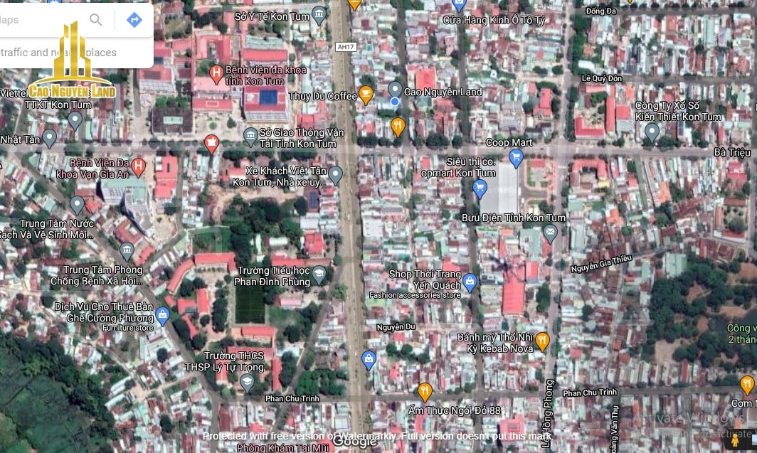 Bán gấp nhà mặt phố Phan Đình Phùng, Kon Tum 88m² - Vị trí kinh doanh đắc địa!