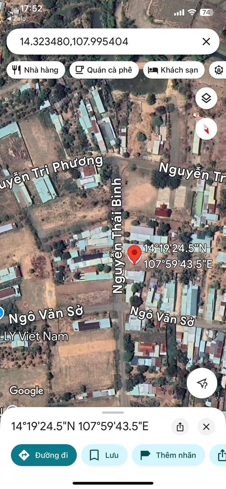 Đất thổ cư Nguyễn Thái Bình, Kon Tum 495m² - Hướng Đông Bắc, vị trí đắc địa!