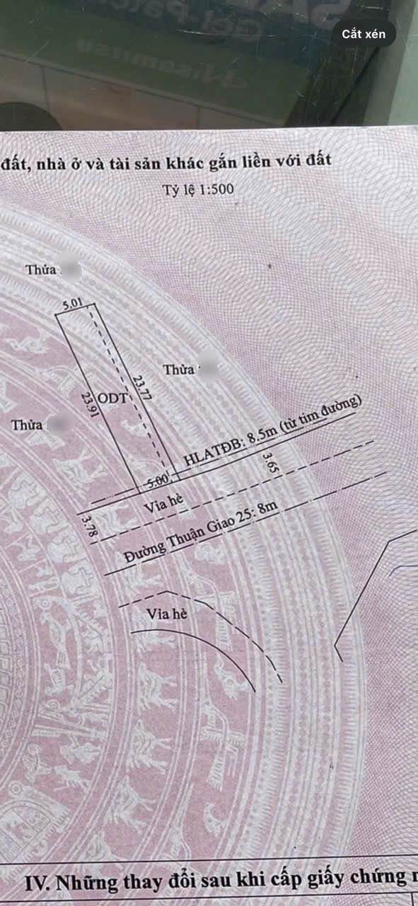 Đất mặt tiền kinh doanh Thuận Giao, 120m² giá 6.1 tỷ - Vị trí đắc địa cho đầu tư!