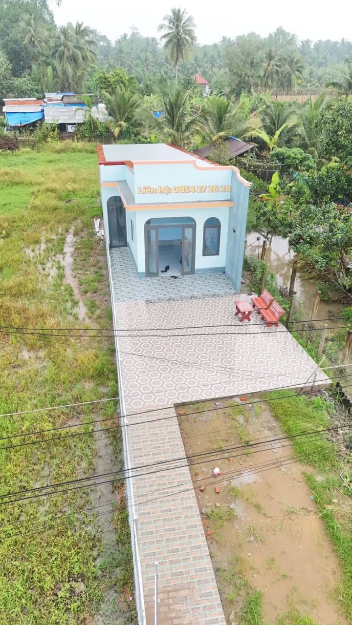 Nhà mới xây hoàn thiện tại xã Song Phú, Vĩnh Long 185m² giá 745 triệu - Sẵn sàng vào ở ngay!