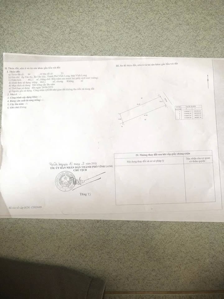 Đất mặt tiền lộ nhựa phường Tân Ngãi 462m² giá 1.7 tỷ - Cơ hội đầu tư tuyệt vời!