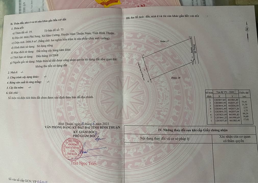 Đất CLN 2,4 sào tại Hàm Kiệm, Bình Thuận giá chỉ 456 triệu - Tiềm năng sinh lời cao!