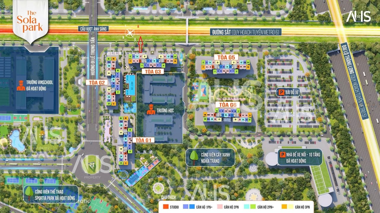 Căn hộ 2 phòng ngủ The Solari Thủ Đức 54m² giá 2.6 tỷ - Nhận nhà liền tay!