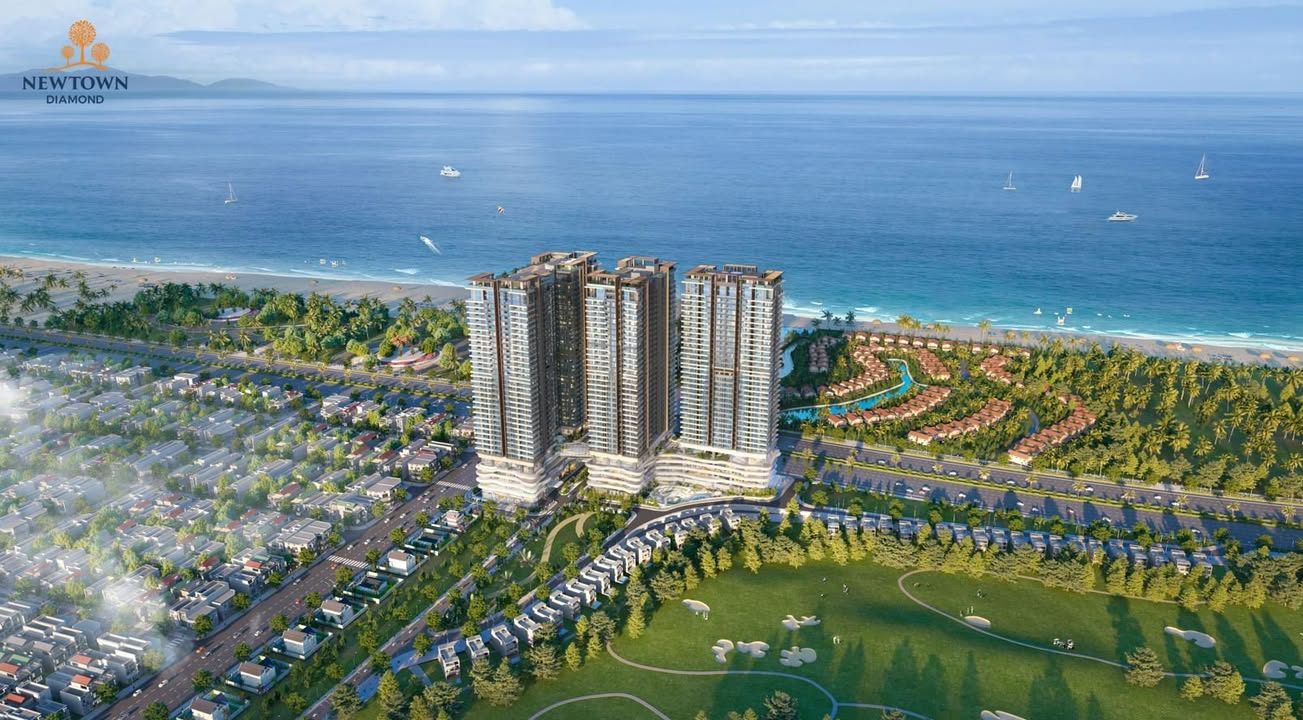 Căn hộ Newtown Diamond Đà Nẵng 82m² giá 4.84 tỷ - View biển đẳng cấp, tặng 1 chỉ vàng!