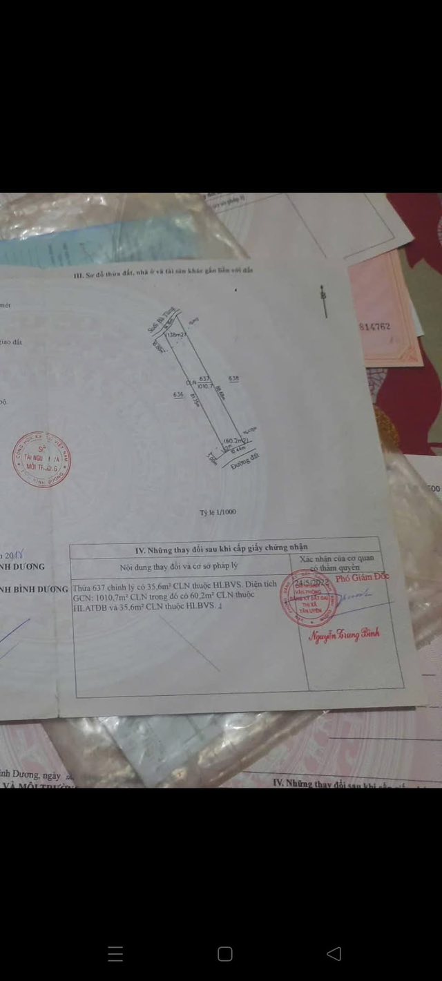 Đất chính chủ Tân Uyên 1080m² giá 5 tỷ - Cơ hội đầu tư tuyệt vời!