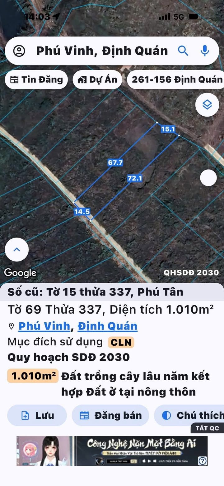 Đất nền mặt tiền bê tông Phú Vinh 938m² giá chỉ 450 triệu - Cơ hội đầu tư hấp dẫn!