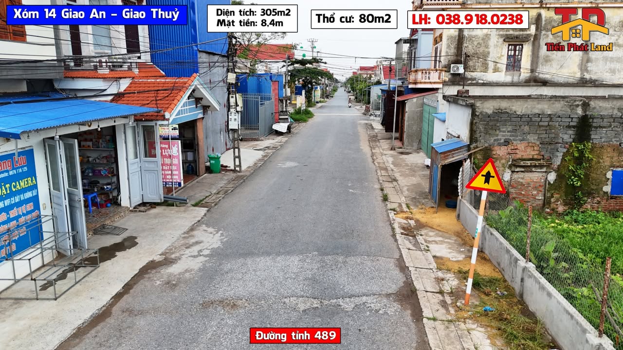 Đất nền Giao An, Giao Thủy 305m² - Sổ đỏ chính chủ, vị trí đẹp thuận lợi!
