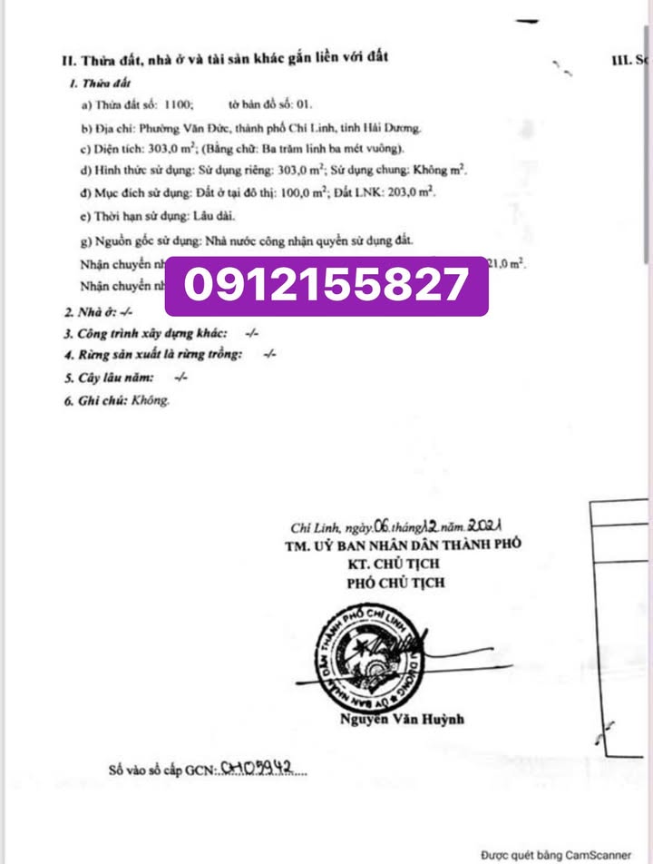 Đất nền lô góc Trần Nhân Tông, Văn Đức, Chí Linh 303m² giá 1.6 tỷ - Cơ hội đầu tư tuyệt vời!