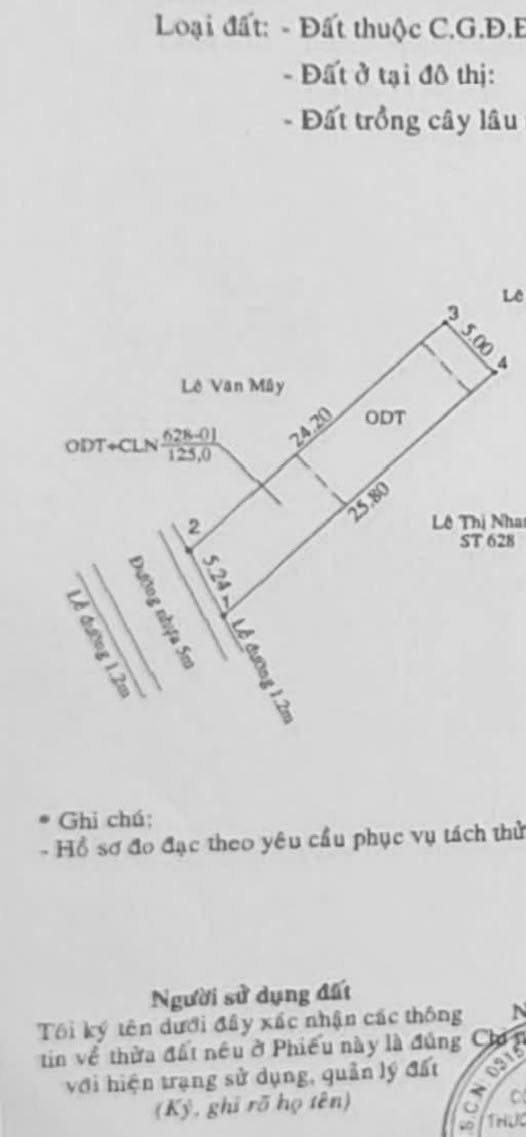 Đất thổ cư Phú Lợi Thủ Dầu Một 125m² giá 3 tỷ - Đường nhựa thông thoáng!