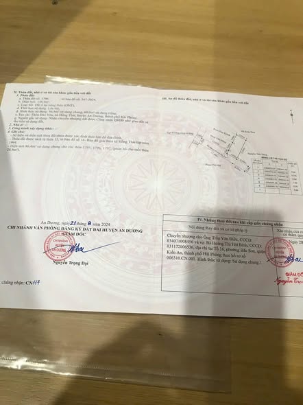 Đất nền 60m² An Hải, An Dương, Hải Phòng - Sổ đỏ chính chủ giá 1.2 tỷ