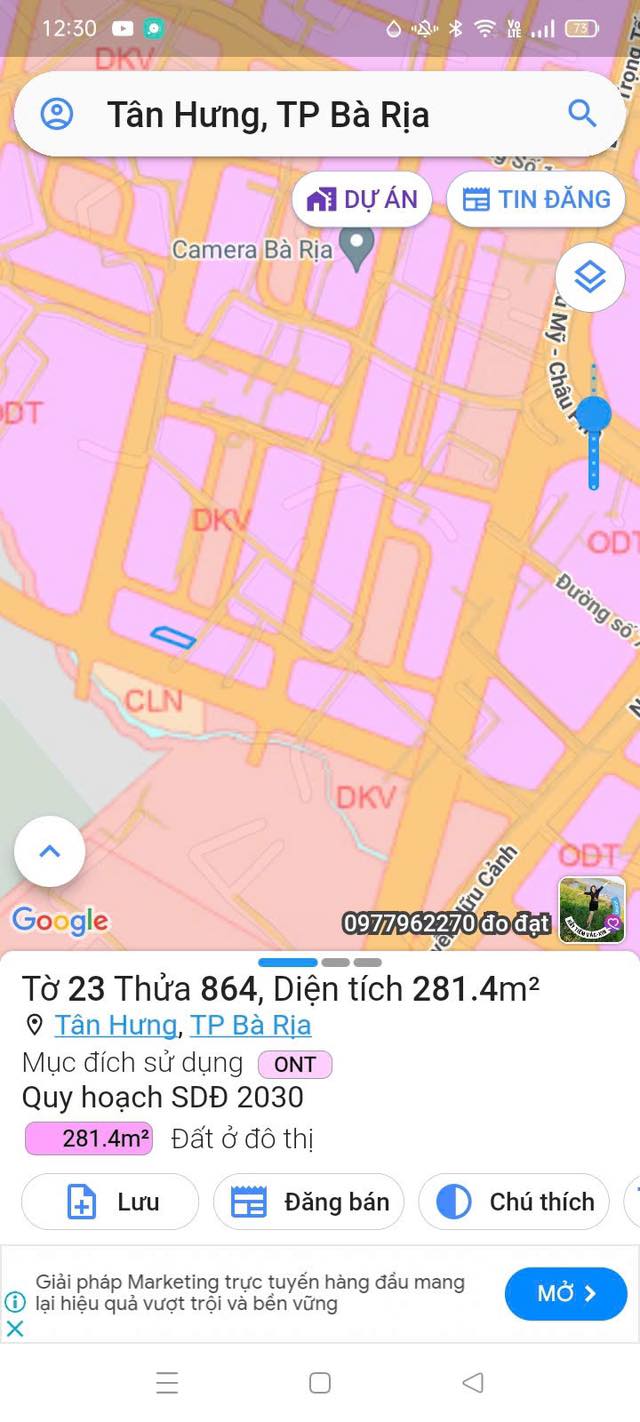 Đất nền Bà Rịa - Vũng Tàu 280m² giá 3.8 tỷ - Đầu tư sinh lời ngay!