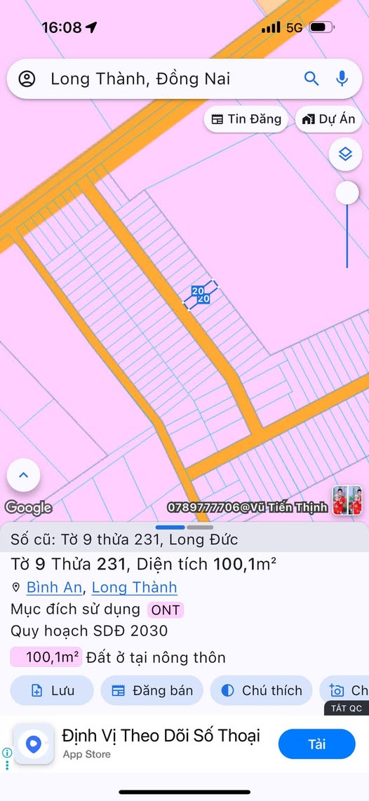 Đất nền khu phố 15 Long Đức 100m² giá 930 triệu - Sổ hồng chính chủ giao ngay!