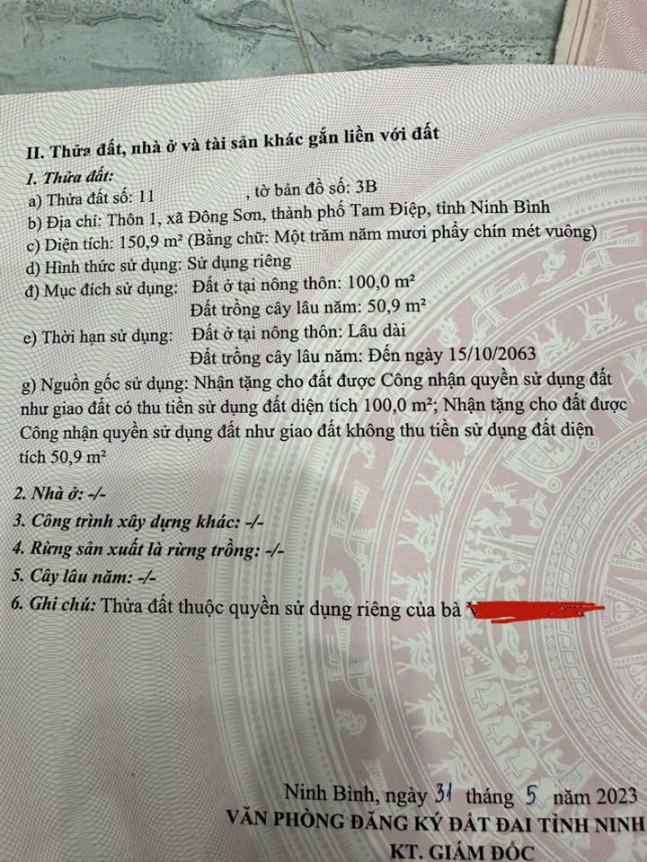 Đất nền thổ cư 150m² đường Lam Sơn - Tiềm năng đầu tư cao!