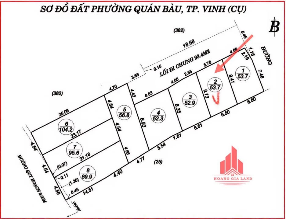 Đất nền Lô 10, Phường Vinh Hưng 53.7m² giá 2 tỷ - Mặt tiền lớn, khu vực thuận tiện!