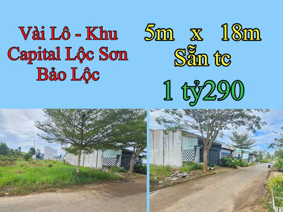 Đất nền Khu Capital Lộc Sơn, Bảo Lộc 90m² giá 1.29 tỷ - Cơ hội đầu tư hấp dẫn!