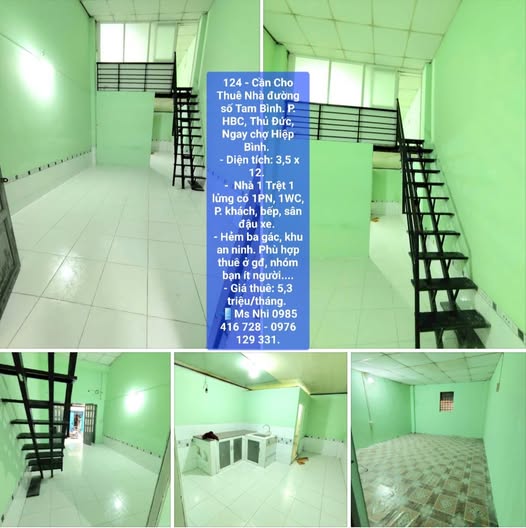 Nhà cho thuê đường Tam Bình, Thủ Đức 42m² - Nhà mới sơn đẹp, giá chỉ 5.3 triệu!