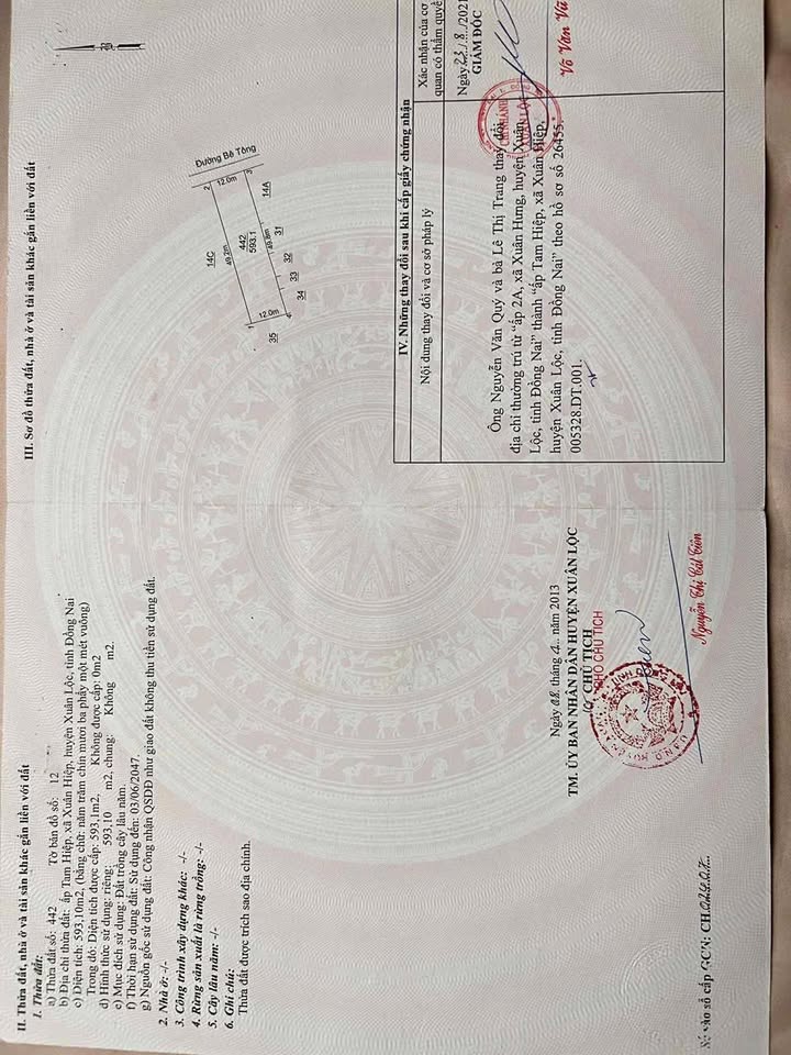 Nhà bán Xuân Hiệp 912m² giá 3.2 tỷ - Vị trí đắc địa gần Quốc lộ 1A!