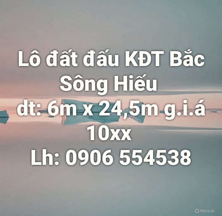 Đất nền Khu đô thị Bắc Sông Hiếu, Đông Hà, Quảng Trị - 147m² chỉ 1 tỷ - Cơ hội đầu tư hấp dẫn!