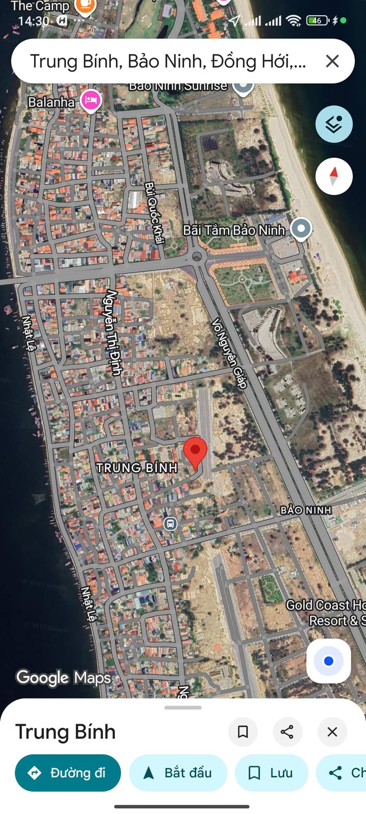 Đất mặt tiền 36m tại Bảo Ninh, Đồng Hới 225m² giá chỉ 6.6 tỷ - Cơ hội đầu tư vàng!