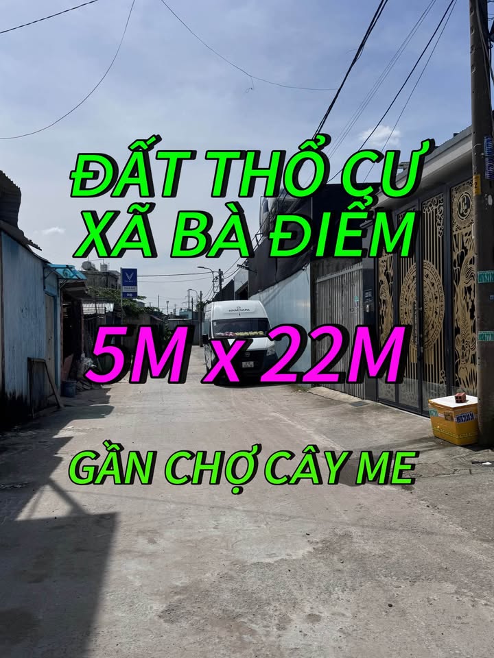 Lô đất mặt tiền Kênh T2, xã Bà Điểm, giá 4.6 tỷ - Đầu tư sinh lời ngay!