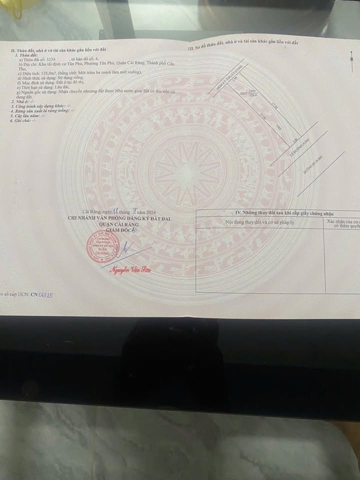 Đất nền Tân Phú Cần Thơ 135m² giá 2.3 tỷ - Kề bên trường học