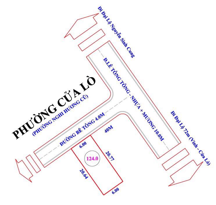 Đất Nghi Hương Vinh 124m² giá 2 tỷ - Tiềm năng sinh lời cao!