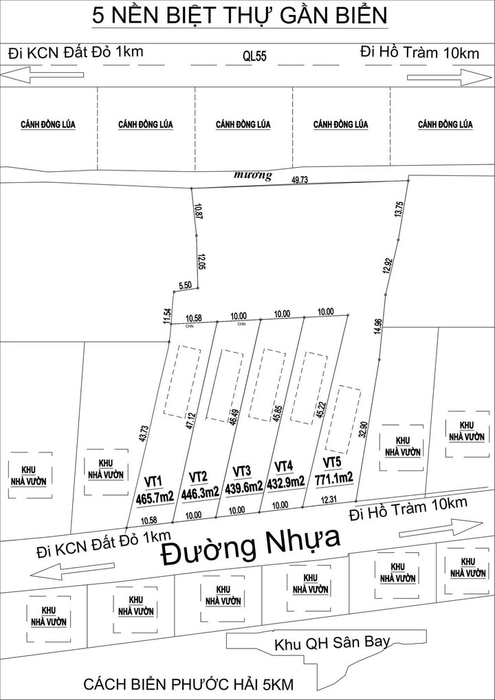 Đất nền Long Đất 500m² giá từ 2 tỷ - Đầu tư sinh lời ngay!