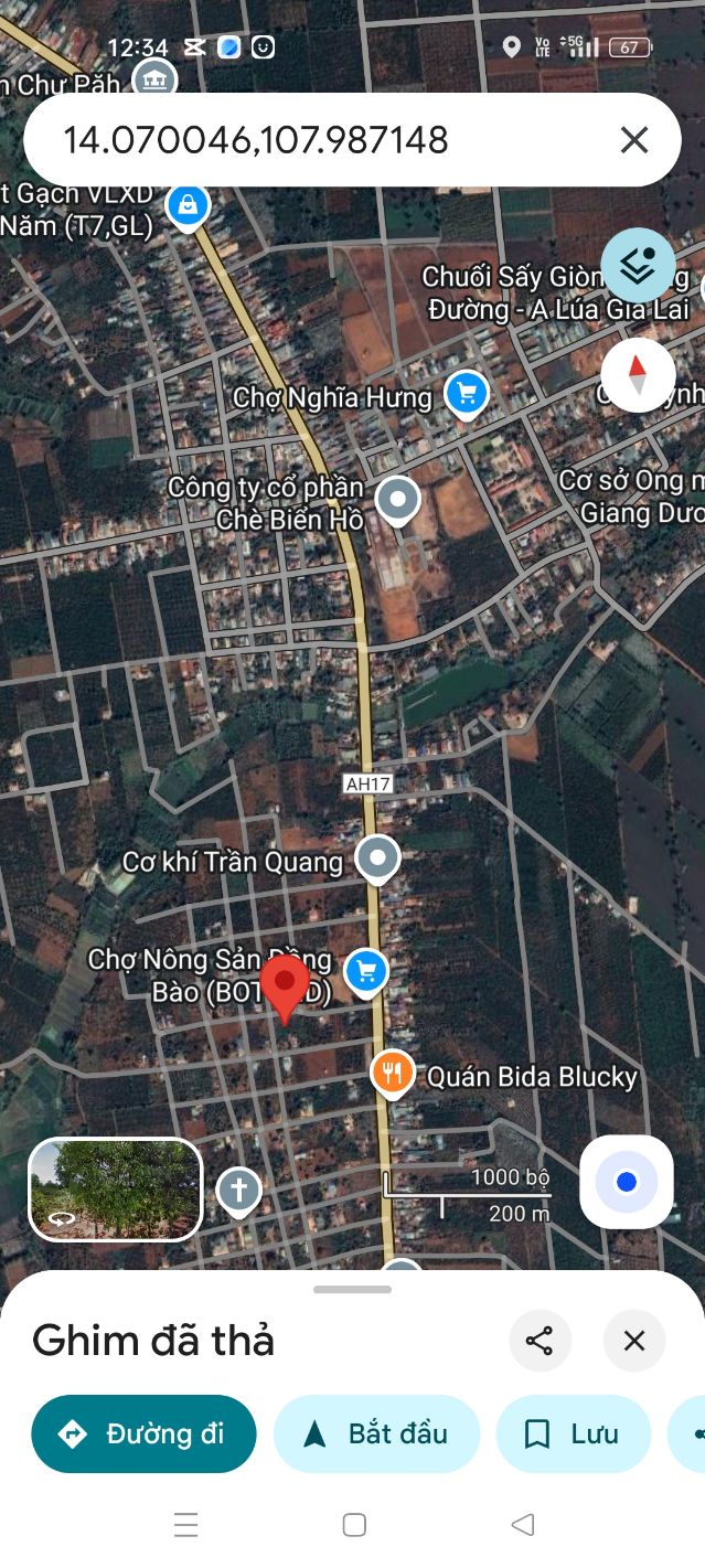 Đất nền 10x25m tại Nghĩa Hưng, Chư Păh, Gia Lai giá chỉ 630 triệu - Cơ hội đầu tư tuyệt vời!