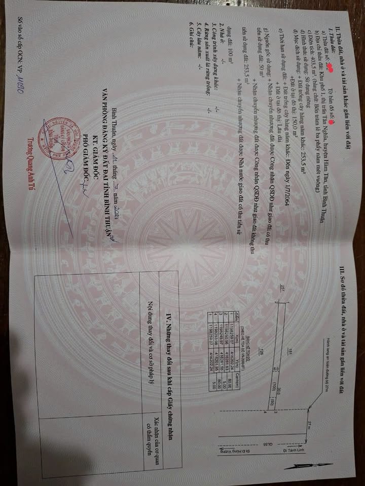 Đất thổ cư mặt tiền QL55B, xã Hàm Tân, 440m² chỉ 1.5 tỷ - Cơ hội đầu tư tuyệt vời!