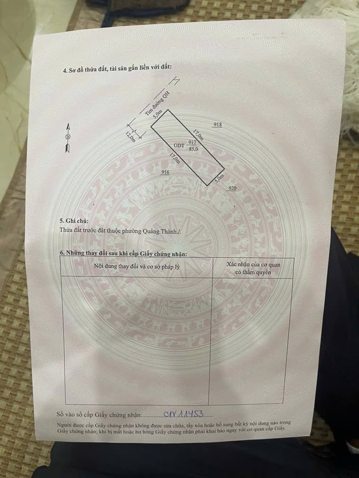 Lô đất đẹp tại A One Quảng Thành 85m² giá 5 tỷ - Cần bán gấp!