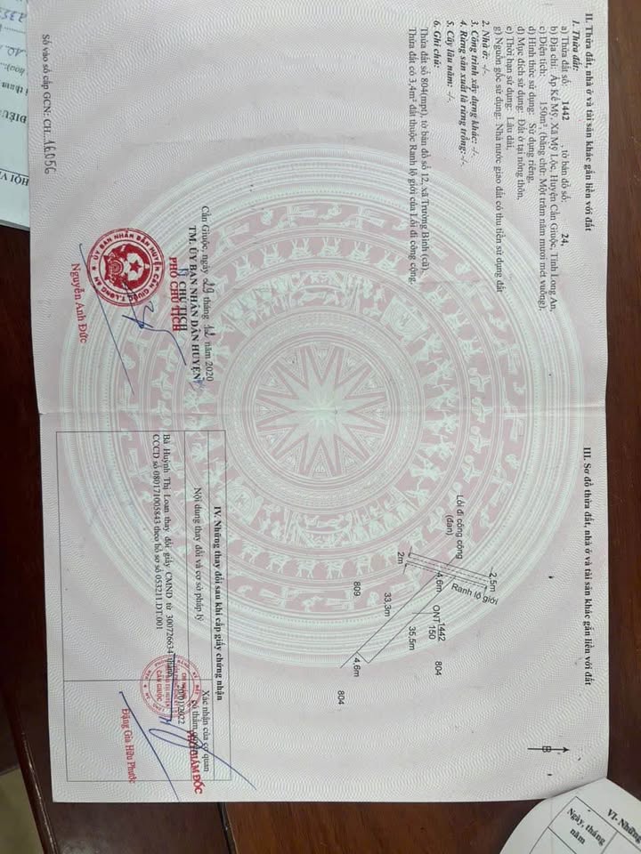 Đất thổ cư 150m² tại ấp Kế Mỹ, Cần Giuộc - Giá 1.35 tỷ, sổ hồng chính chủ!