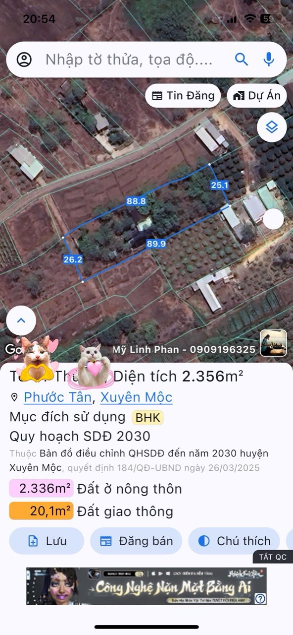 Đất nền Phước Tân 2356m² giá tốt - Sổ hồng chính chủ