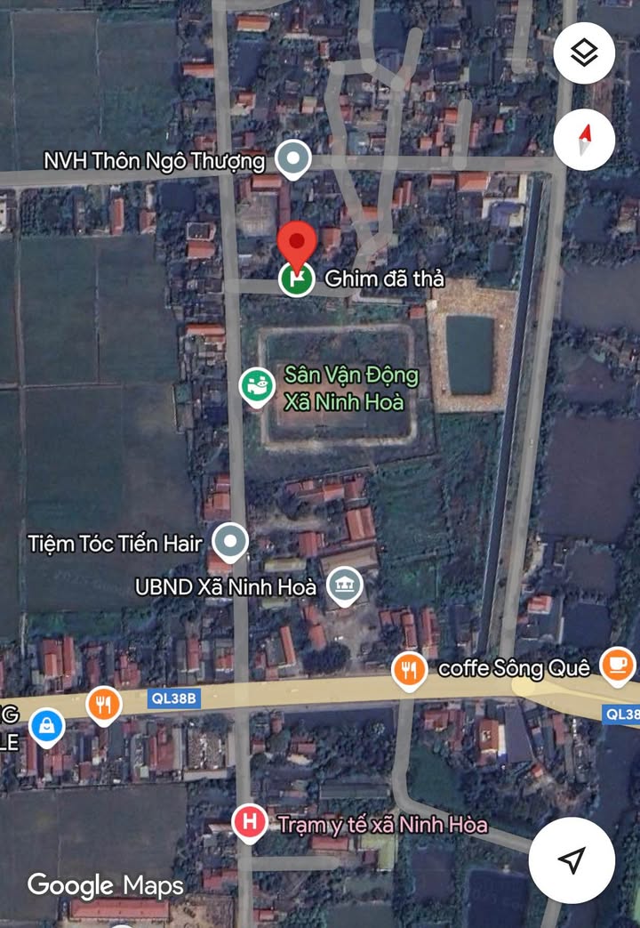 Đất thổ cư Thôn Ngô Thượng, Ninh Hoà 109,2m² - Vị trí đắc địa gần sân Vận Động!