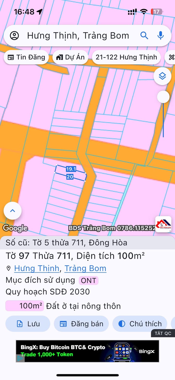 Đất nền Đông Hòa 100m² giá 980 triệu - Sổ đỏ chính chủ, thương lượng trực tiếp!