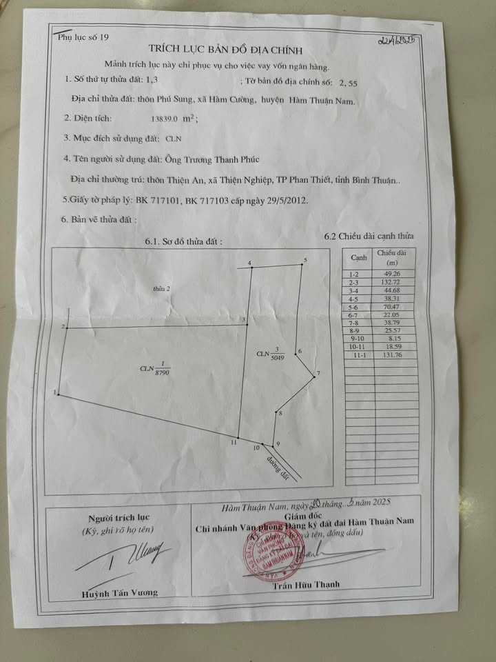 Đất nông nghiệp 13.839m² tại Hàm Cường - Giá chỉ 4.151 tỷ, Tiềm năng phát triển lớn!