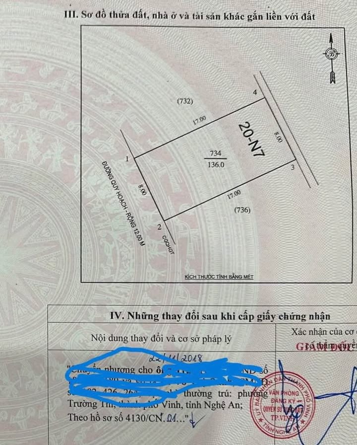 Đất nền Nghi Phú Vinh 132m² giá thỏa thuận - Cơ hội đầu tư sinh lời!