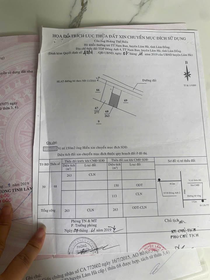 Lô đất Nam Ban 263m² giá 1.4 tỷ - Đường thông tứ phía, chính chủ!