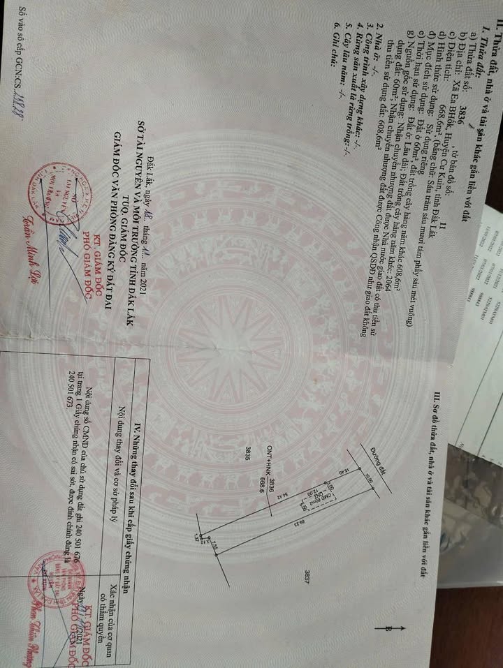 Đất thổ cư thôn 5B, xã Ea Ktur 600m² giá chỉ 789 triệu - Cơ hội đầu tư tốt!