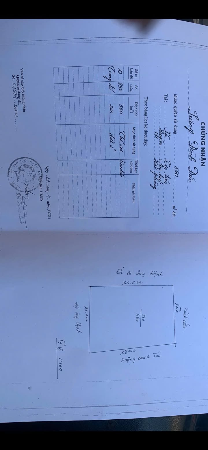 Đất Tân Tiến An Dương 560m² giá 5.6 tỷ - Đầu tư sinh lời tuyệt vời!