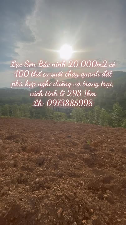 Đất Farm Lục Sơn Bắc Giang 20.000m² - Phù hợp nghỉ dưỡng và trang trại