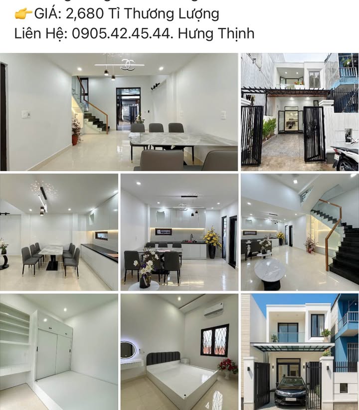 Nhà 2 Tầng Kiệt OTO Trần Phú, Trường An - 60m² giá 2.68 tỷ - Vị trí đẹp, không ngập lụt!