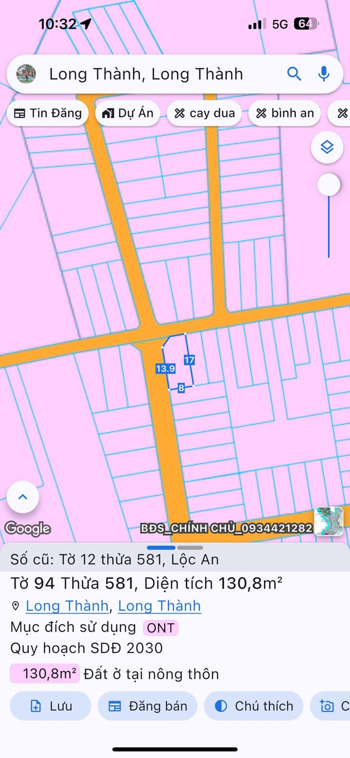 Đất nền Lộc An Long Thành 130m² giá 2 tỷ - Đầu tư sinh lời ngay!
