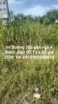 Đất mặt tiền đường 786, phường Thanh Điền, Tây Ninh 676m² giá 16.9 tỷ - Đầu tư sinh lời ngay!