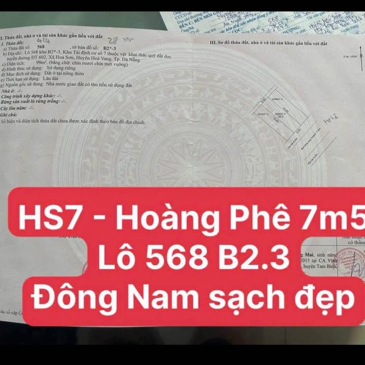 Đất nền đường Hoàng Phê, Liên Chiểu, Đà Nẵng 99m² giá 2.75 tỷ - Cơ hội đầu tư tuyệt vời!