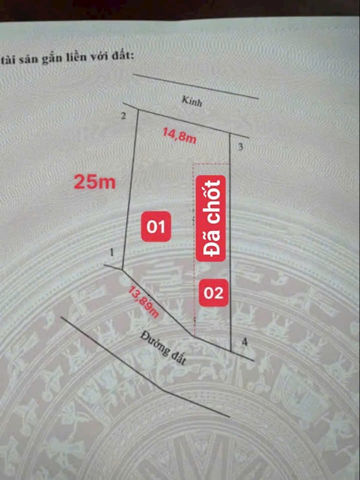 Đất thổ cư xã Cái Ngang, Vĩnh Long 350m² giá 395 triệu - Đường nhựa 300m!