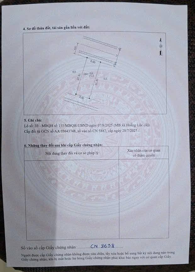 Đất nền Hoằng Lộc 215m² giá 2.4 tỷ - Tiềm năng đầu tư sinh lời!