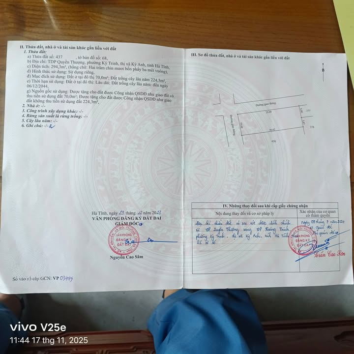 Đất ở Kỳ Trinh, Kỳ Anh 295m² - Vị trí đẹp, giá thỏa thuận!