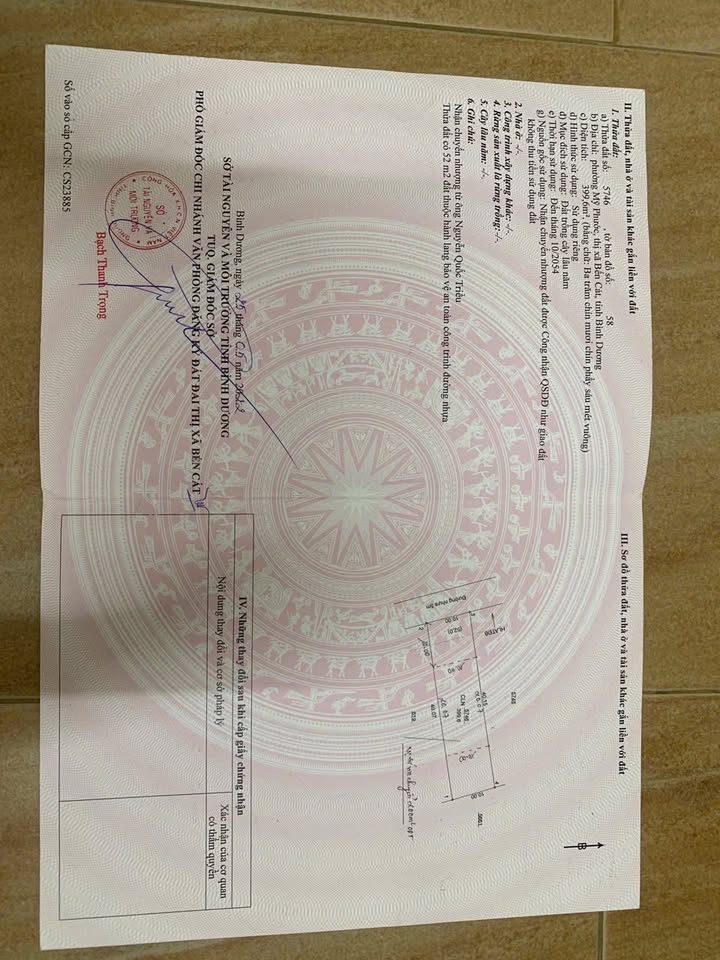 Đất nền 410m² Mỹ Phước, Bến Cát, Bình Dương chỉ 3 tỷ - Đầu tư sinh lời cực tốt!