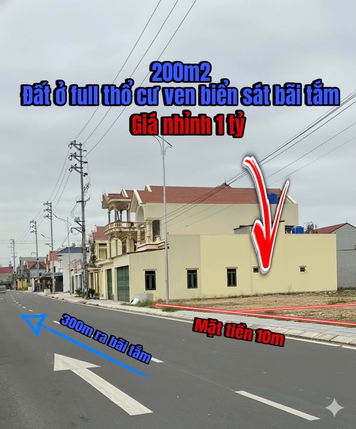 Đất ven biển Quất Lâm 200m² giá chỉ 2 tỷ - Cơ hội đầu tư hấp dẫn!